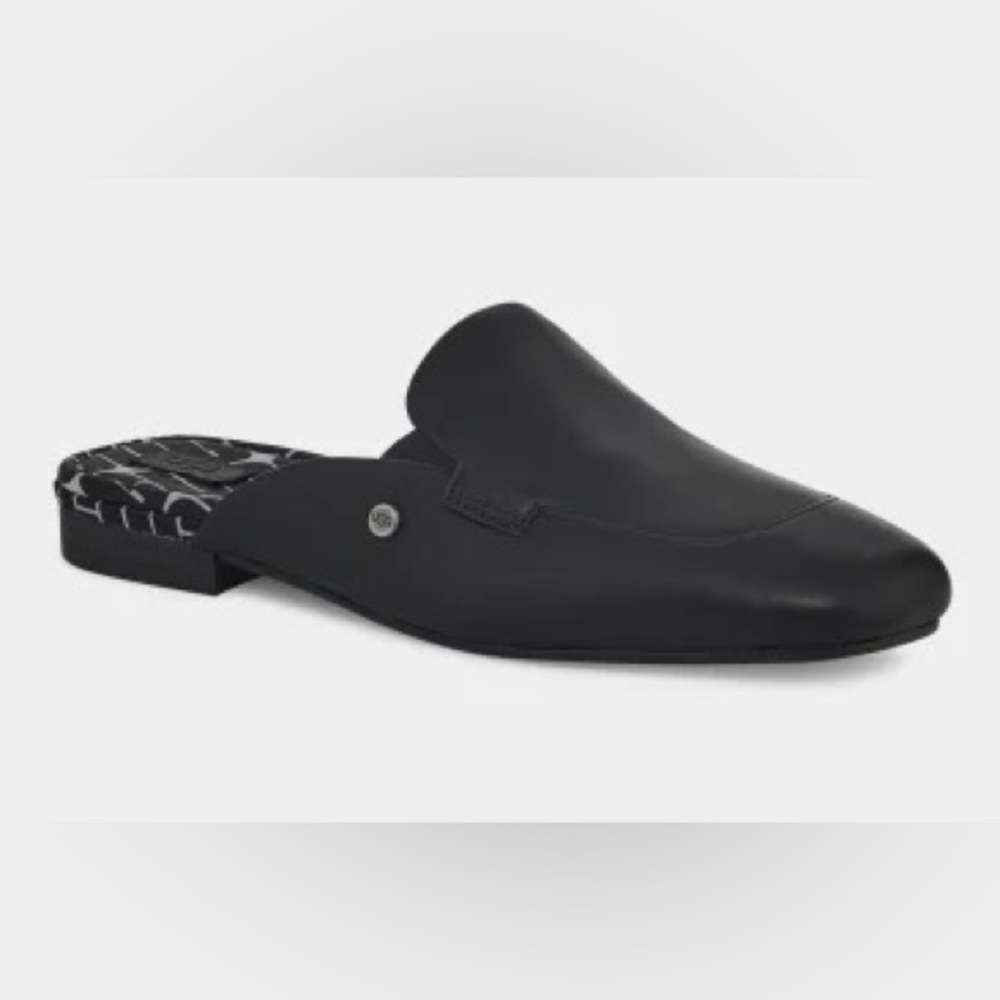 UGG Janaya Mules Black leather Sz 6